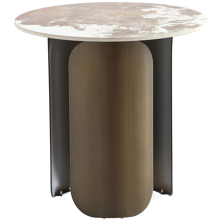 Image 1 Manhattan Comfort Monica Modern End Table in Gold