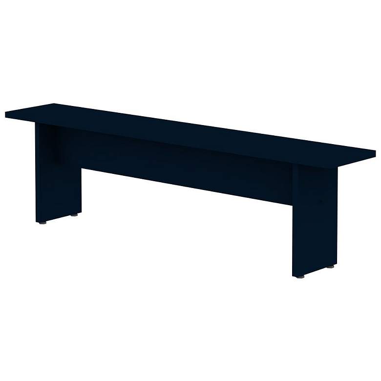 Image 1 Manhattan Comfort Nomad 67.91 Modern Dining Bench in Tatiana Midnight Blue