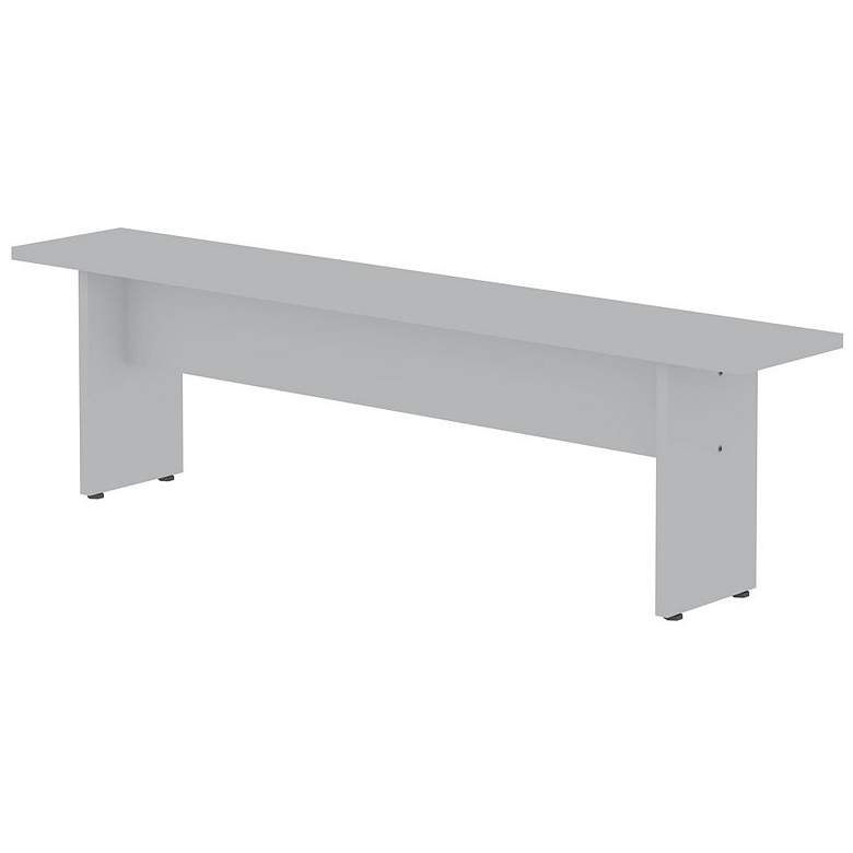 Image 1 Manhattan Comfort Nomad 67.91 Modern Dining Bench in White
