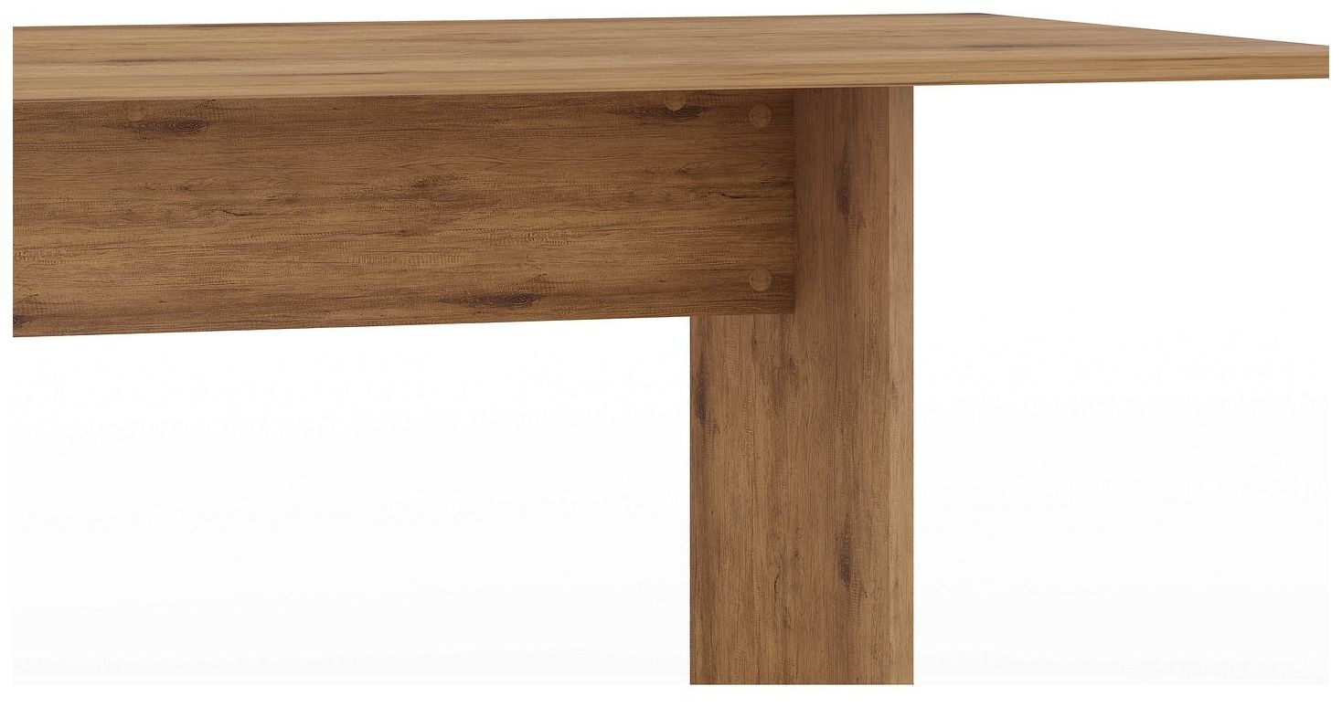 Image 7 Manhattan Comfort NoMad 67.91 Rustic Country Dining Set of 3 in Nature more views