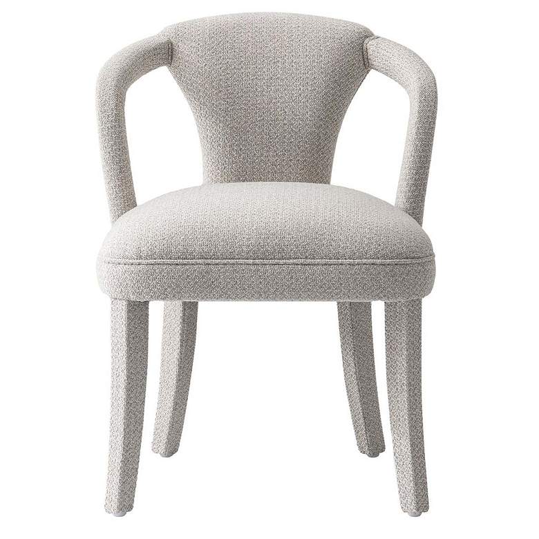 Image 2 Manhattan Comfort Palmer 24 3/4" Silver Lining Dining Chairs Set of 2 more views