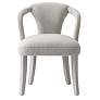 2_Manhattan Comfort Palmer 24 3/4" Silver Lining Dining Chairs Set of 2 more views