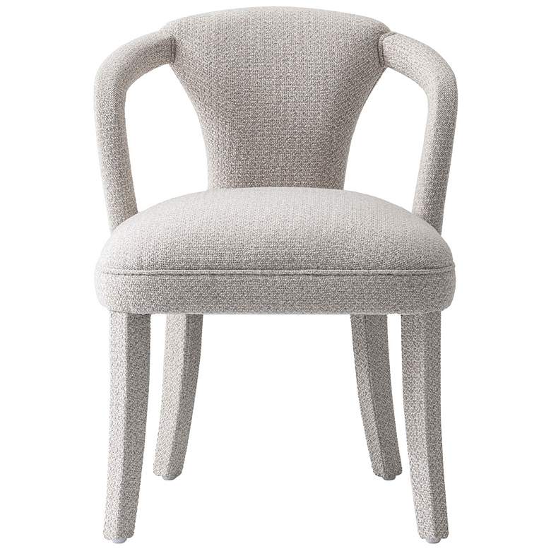 Image 1 Manhattan Comfort Palmer 24 3/4" Silver Lining Modern Dining Armchair