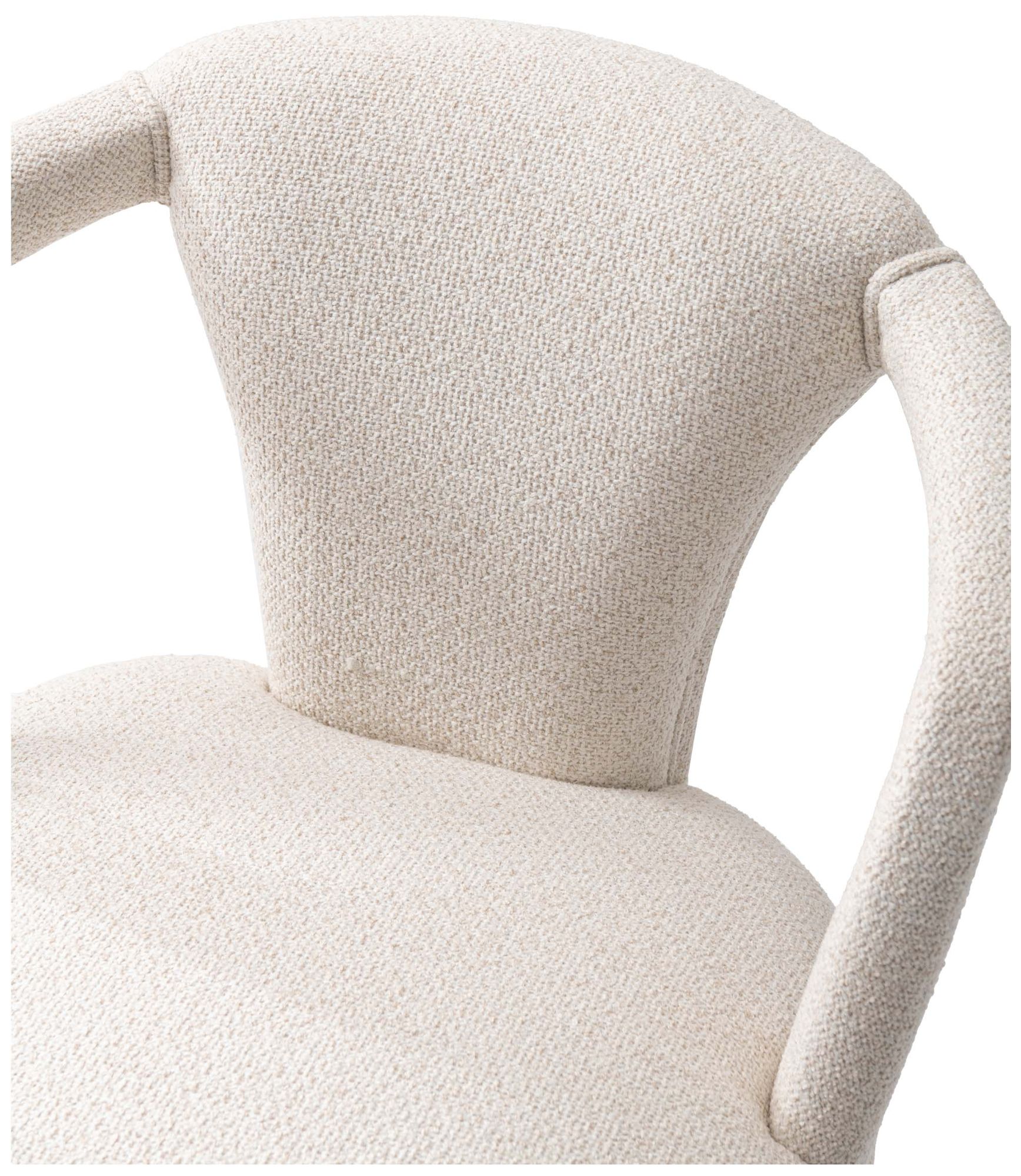 Image 5 Manhattan Comfort Palmer Tweed 24 3/4" Ivory Modern Dining Armchair more views