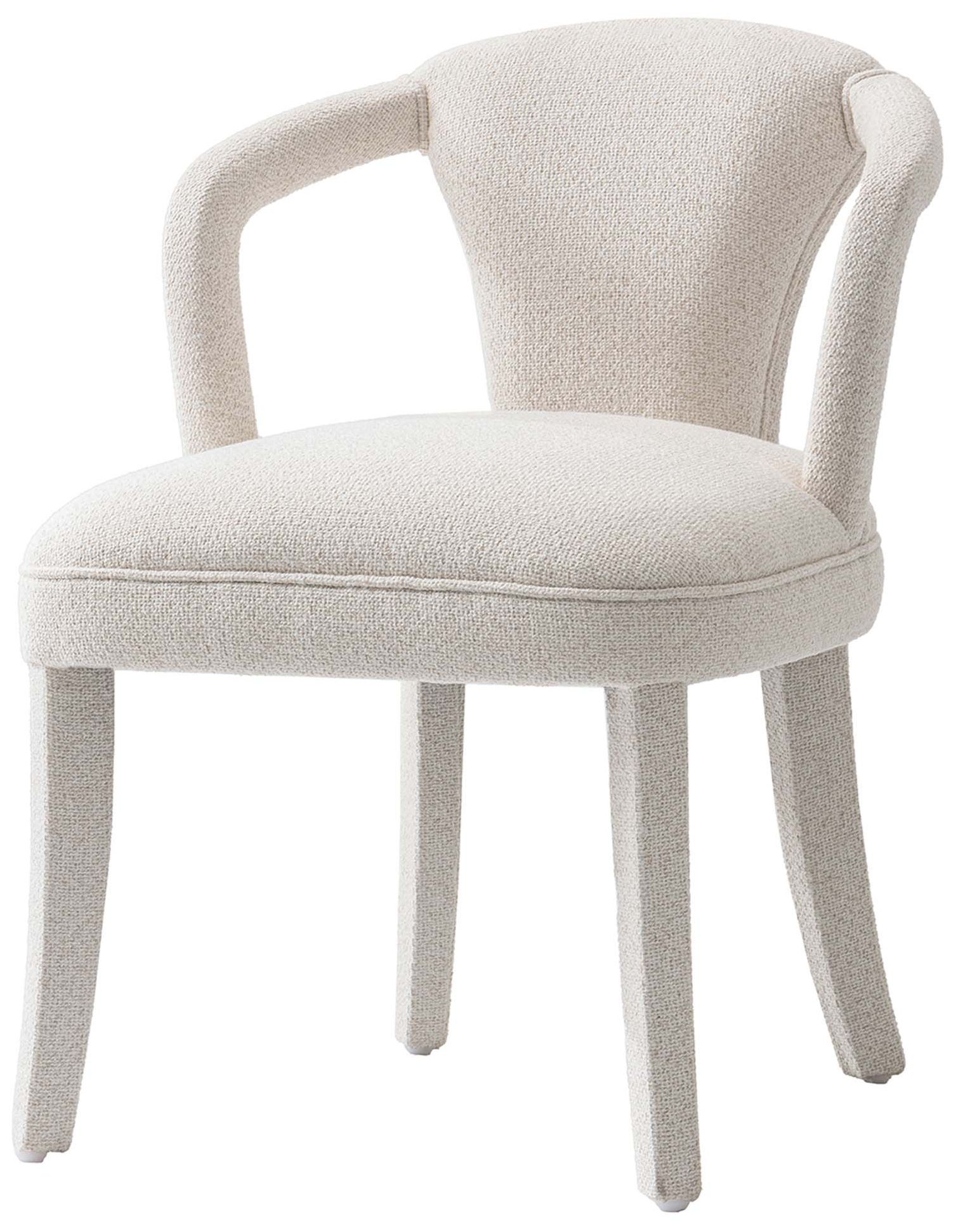 Image 6 Manhattan Comfort Palmer Tweed 24 3/4" Ivory Modern Dining Armchair more views