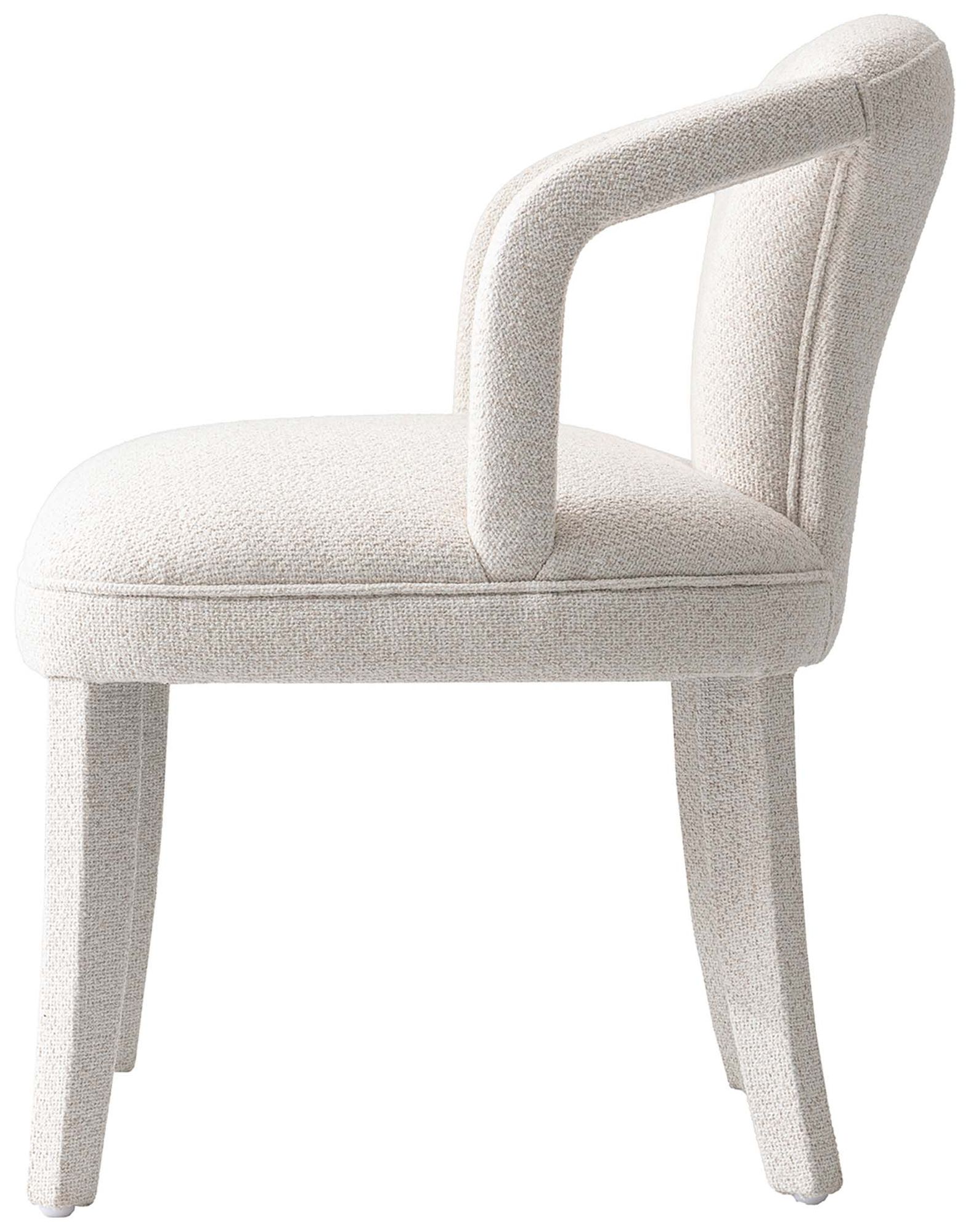 Image 7 Manhattan Comfort Palmer Tweed 24 3/4" Ivory Modern Dining Armchair more views