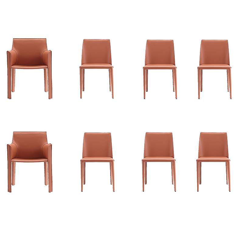 Image 1 Manhattan Comfort Paris Clay Dining Chairs (Set of 8)