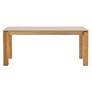 Manhattan Comfort Rockaway Modern 70.86 Solid Wood Dining Table in Nature