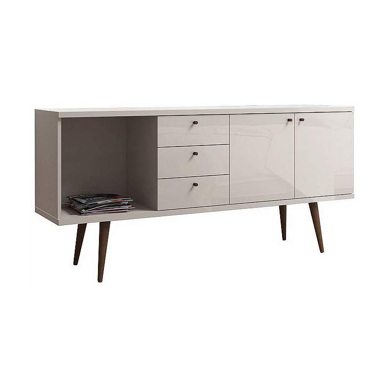 Image 1 Manhattan Comfort Utopia Wide Dresser in Off White and Maple Cream
