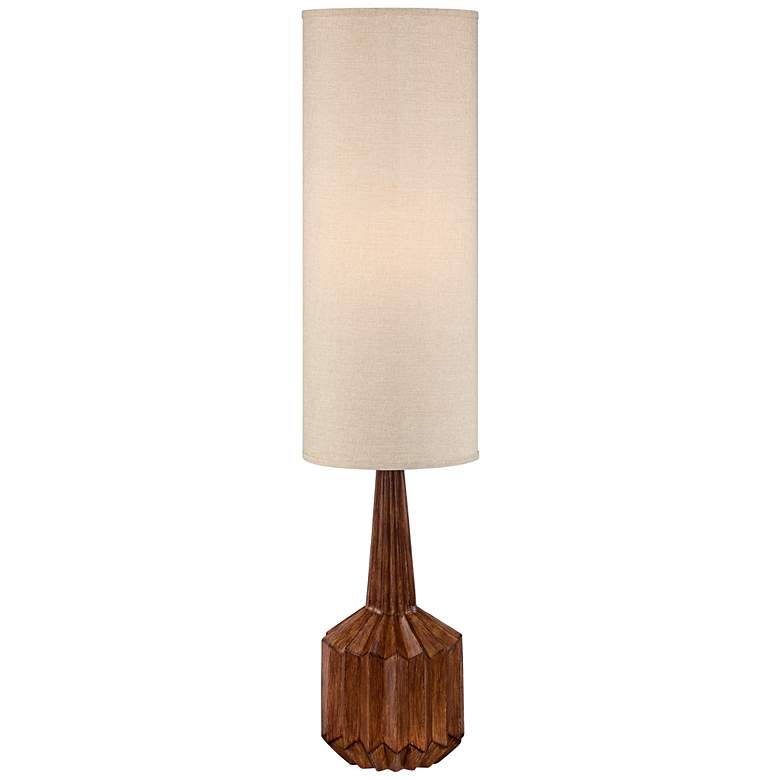 Image 1 Manitoga Wood Finish Cog Floor Lamp