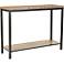 Manja Industrial Rough Wood Console Table