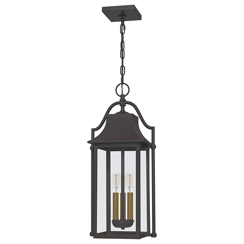 Image 4 Manning 24"H Western Bronze 3-Light Outdoor Hanging Light more views