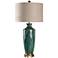 Manoca Reactive Glaze Blue and Green Ceramic Table Lamp