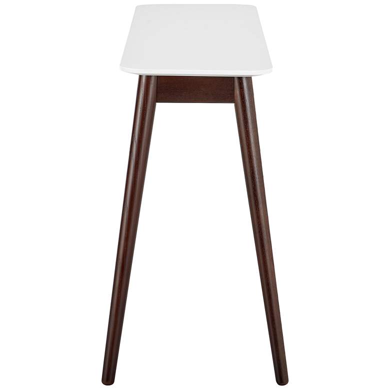 Image 7 Manon 47 1/4" Wide White Dark Walnut Wood Console Table more views