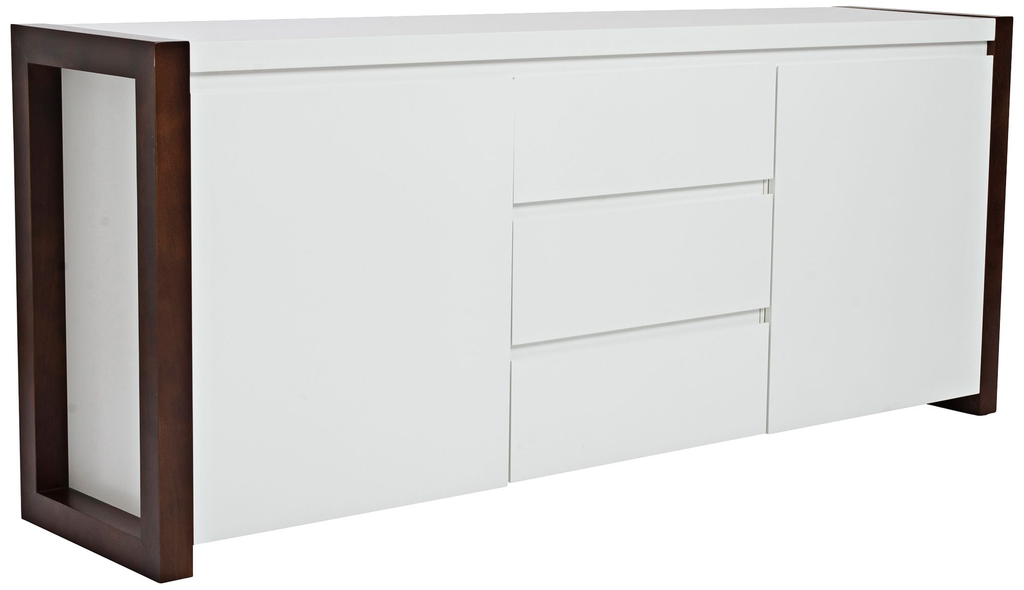 Image Manon Dark Walnut and White Sideboard