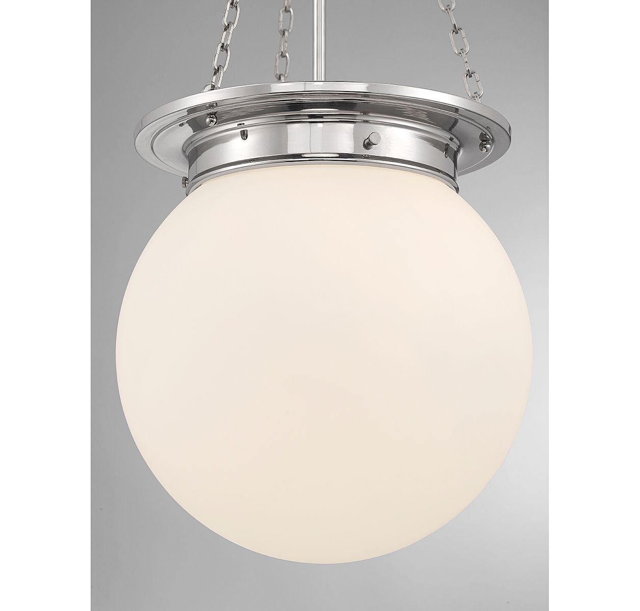 Image 6 Manor 3-Light Pendant in Polished Nickel more views