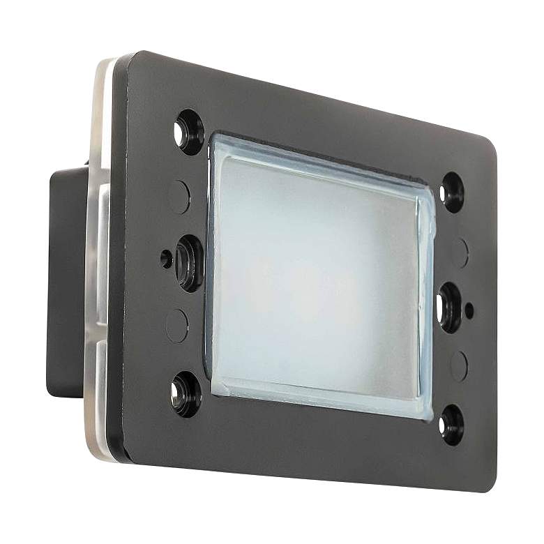 Image 1 Manor 6 3/4 inch High Black LED Outdoor Landscape Step Light