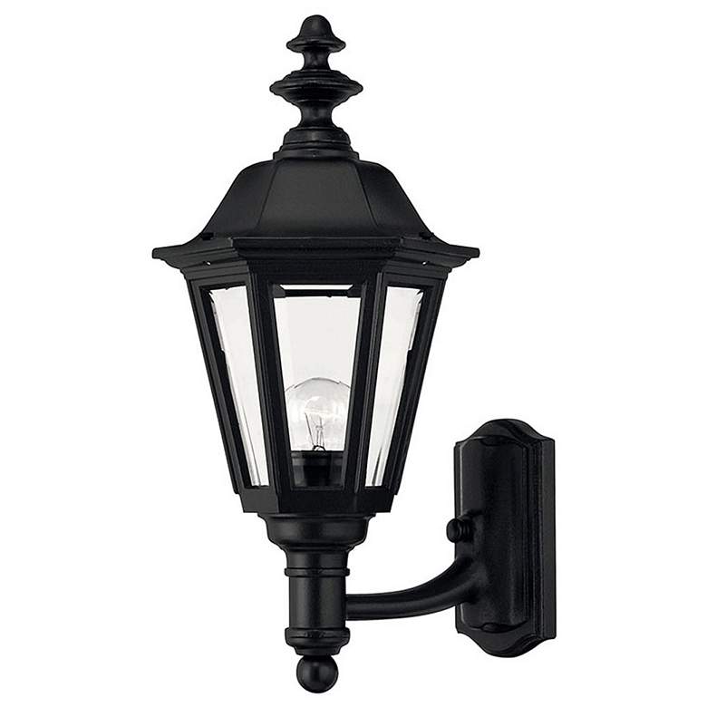 Image 1 Manor House 18" High Black Outdoor Wall Light