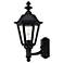 Manor House 18" High Black Outdoor Wall Light