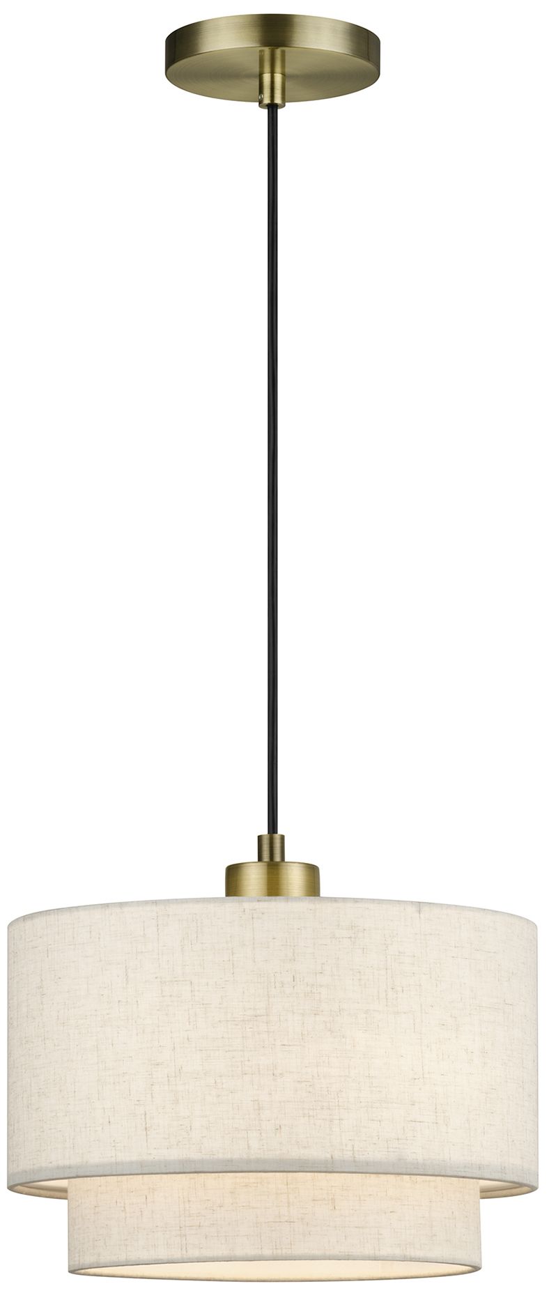 Manorwood 1 Light Antique Brass Pendant