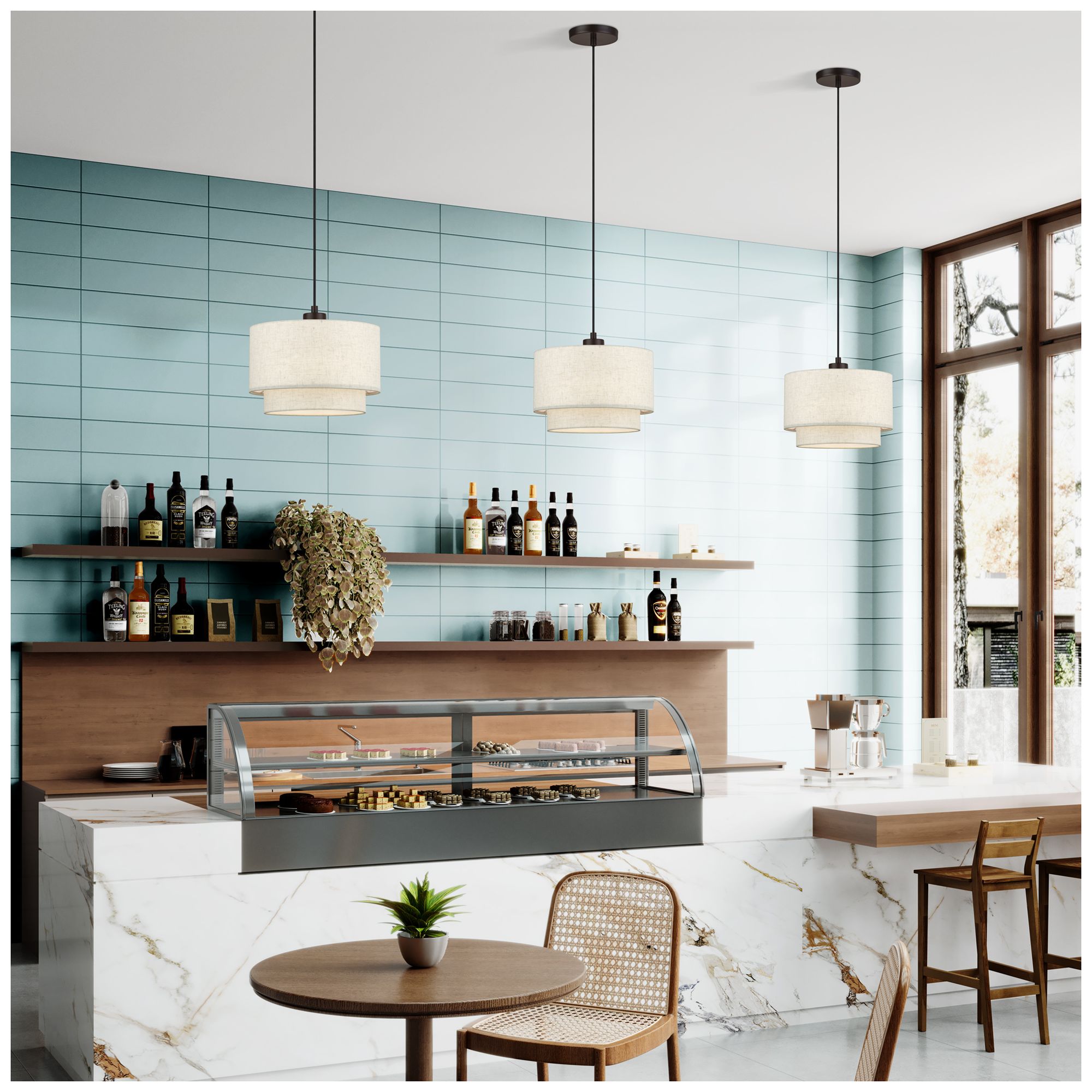 Manorwood 1 Light English Bronze Pendant