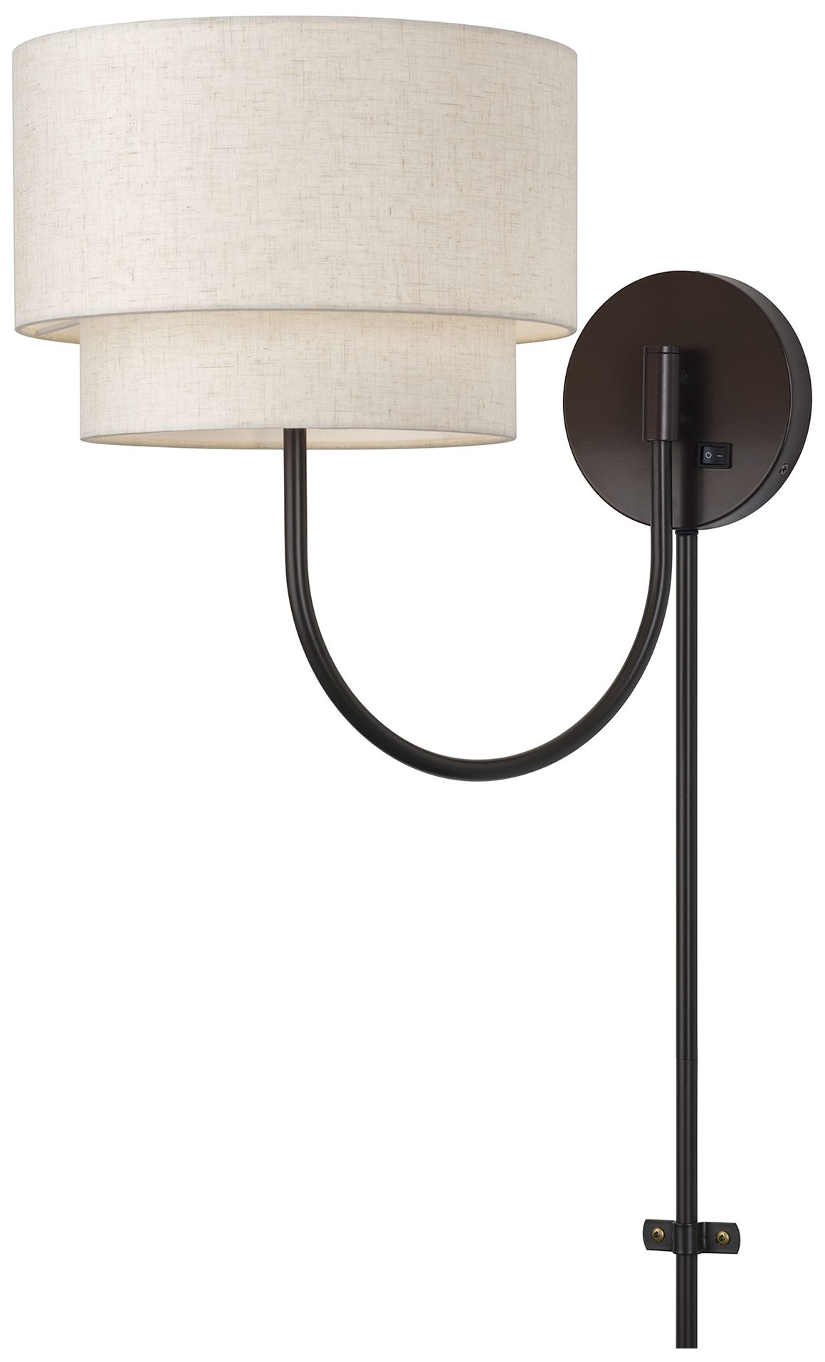 Manorwood 1 Light English Bronze Swing Arm Wall Lamp