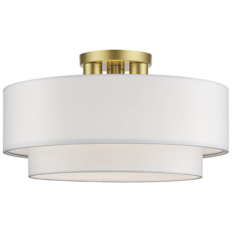 Image 2 Manorwood 18" Wide Soft Gold Ceiling Light