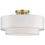 2_Manorwood 18" Wide Soft Gold Ceiling Light