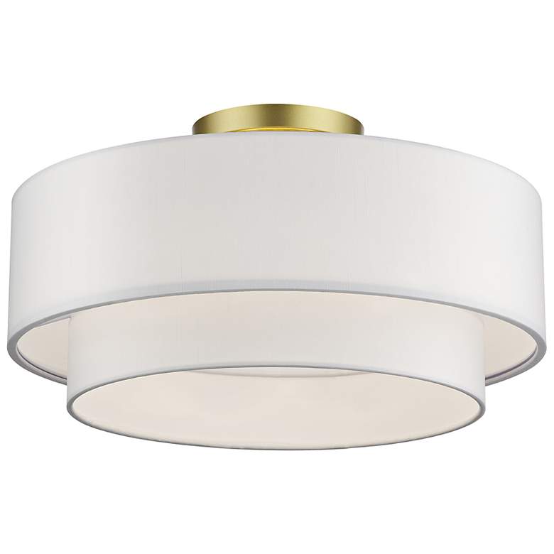 Image 3 Manorwood 18" Wide Soft Gold Ceiling Light more views