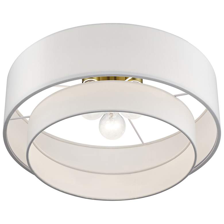 Image 5 Manorwood 18" Wide Soft Gold Ceiling Light more views