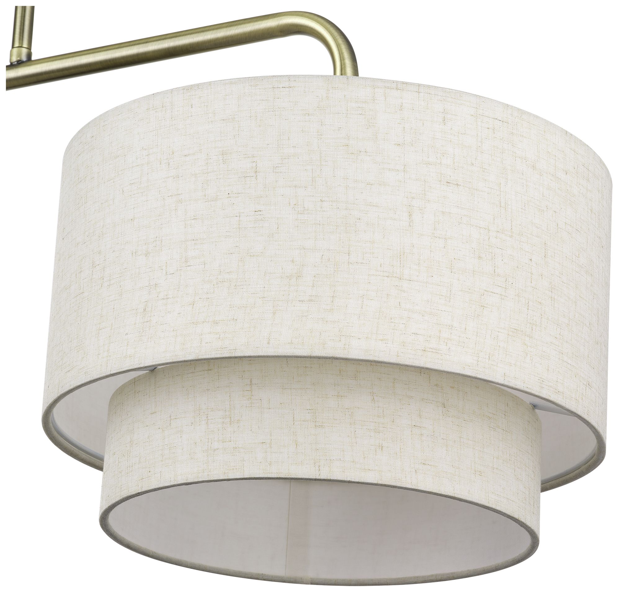 Manorwood 2 Light Antique Brass Large Linear Chandelier