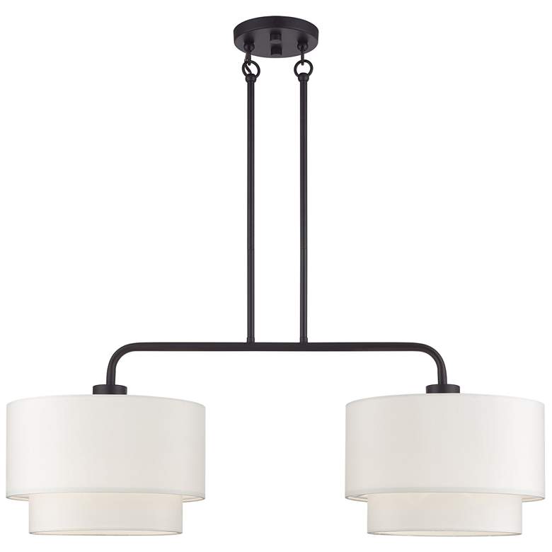 Image 1 Manorwood 2 Light Bronze Large Linear Chandelier