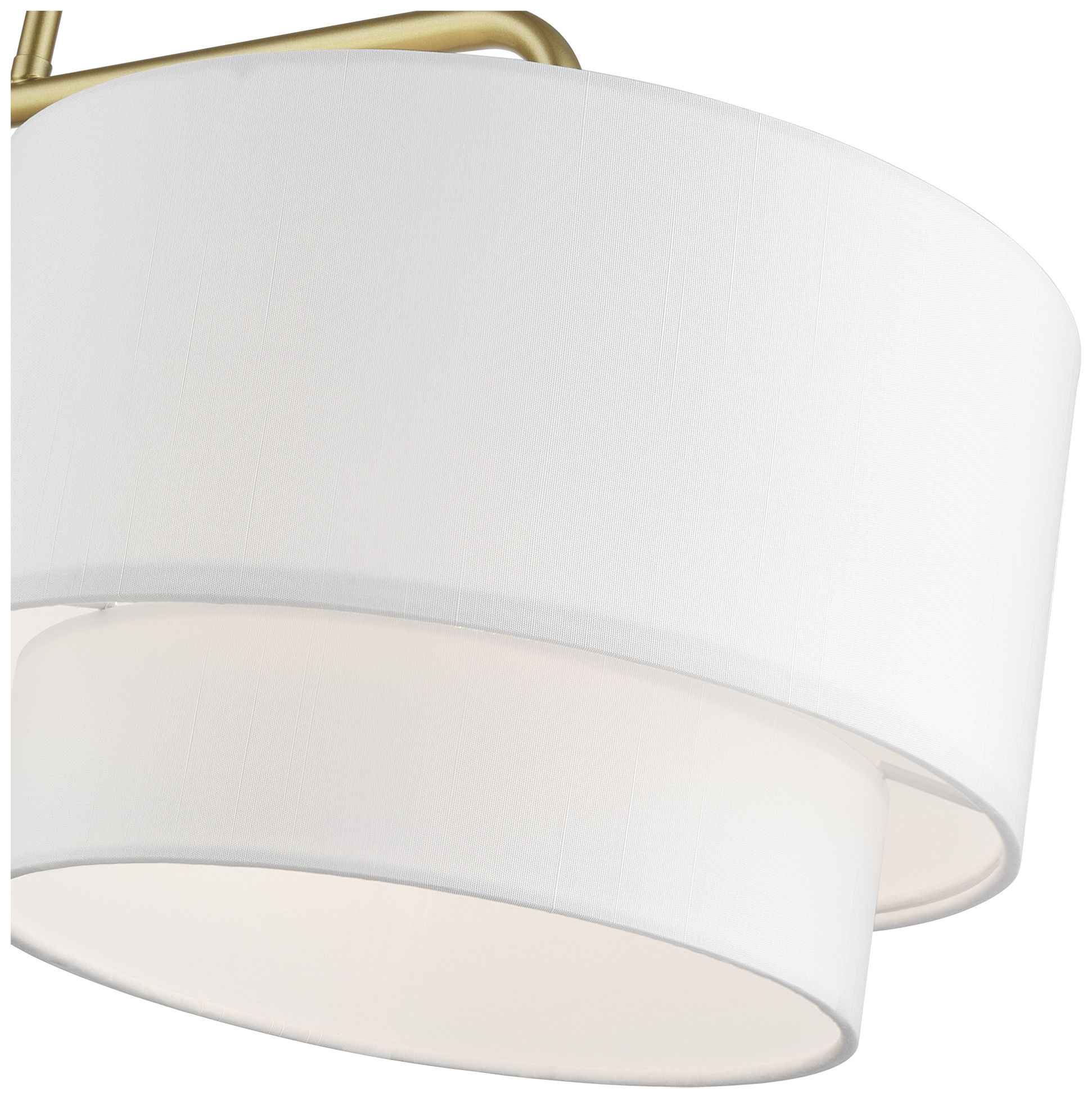 Image 6 Manorwood 2 Light Soft Gold Large Linear Chandelier more views