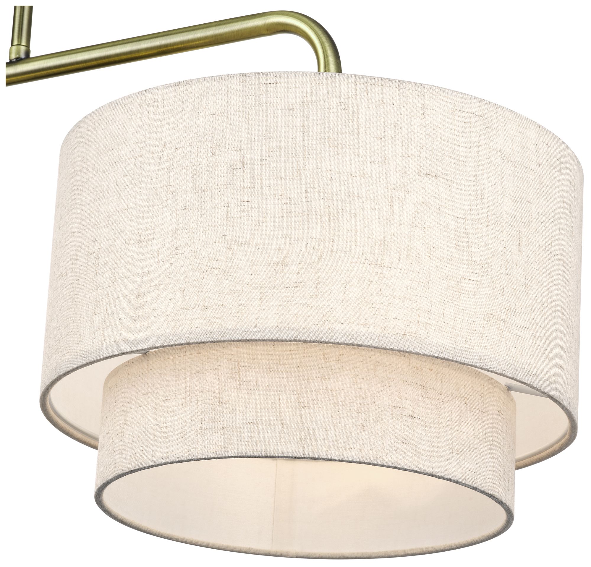 Manorwood 3 Light Antique Brass Extra Large Linear Chandelier