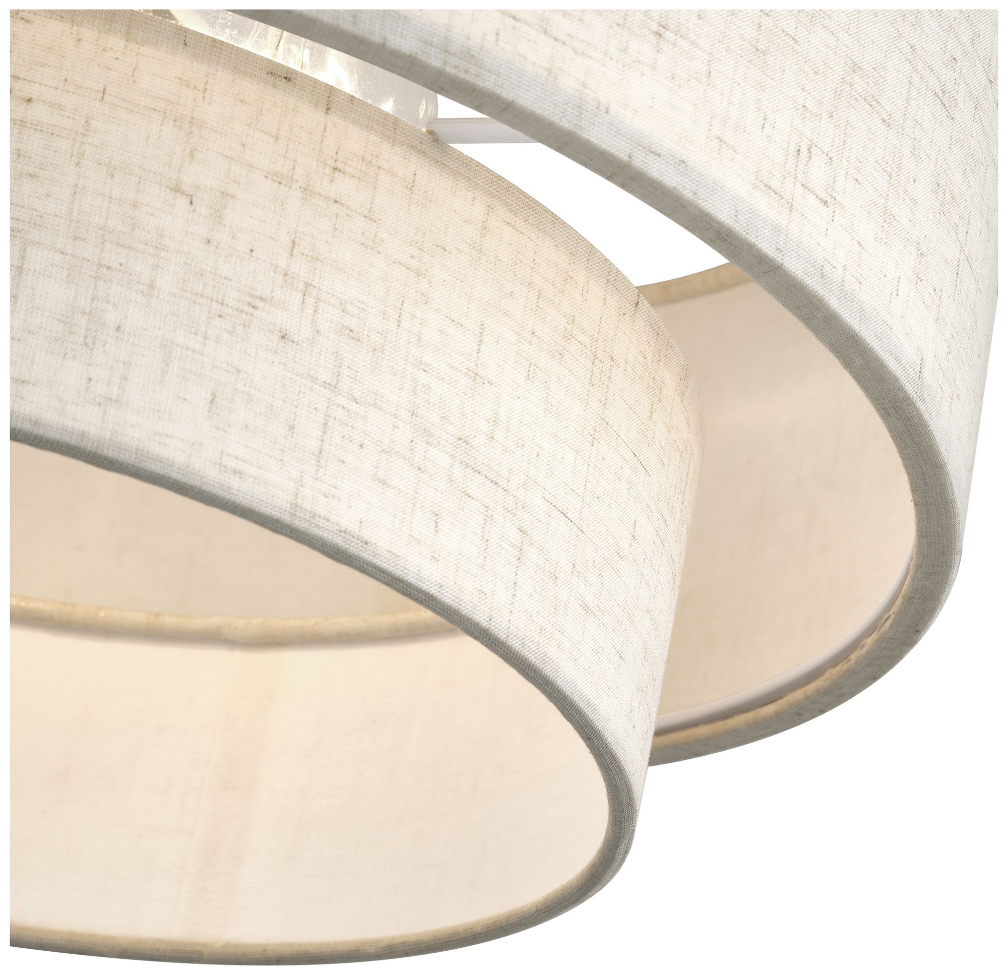 Image 7 Manorwood 3 Light Antique Brass Large Semi-Flush more views