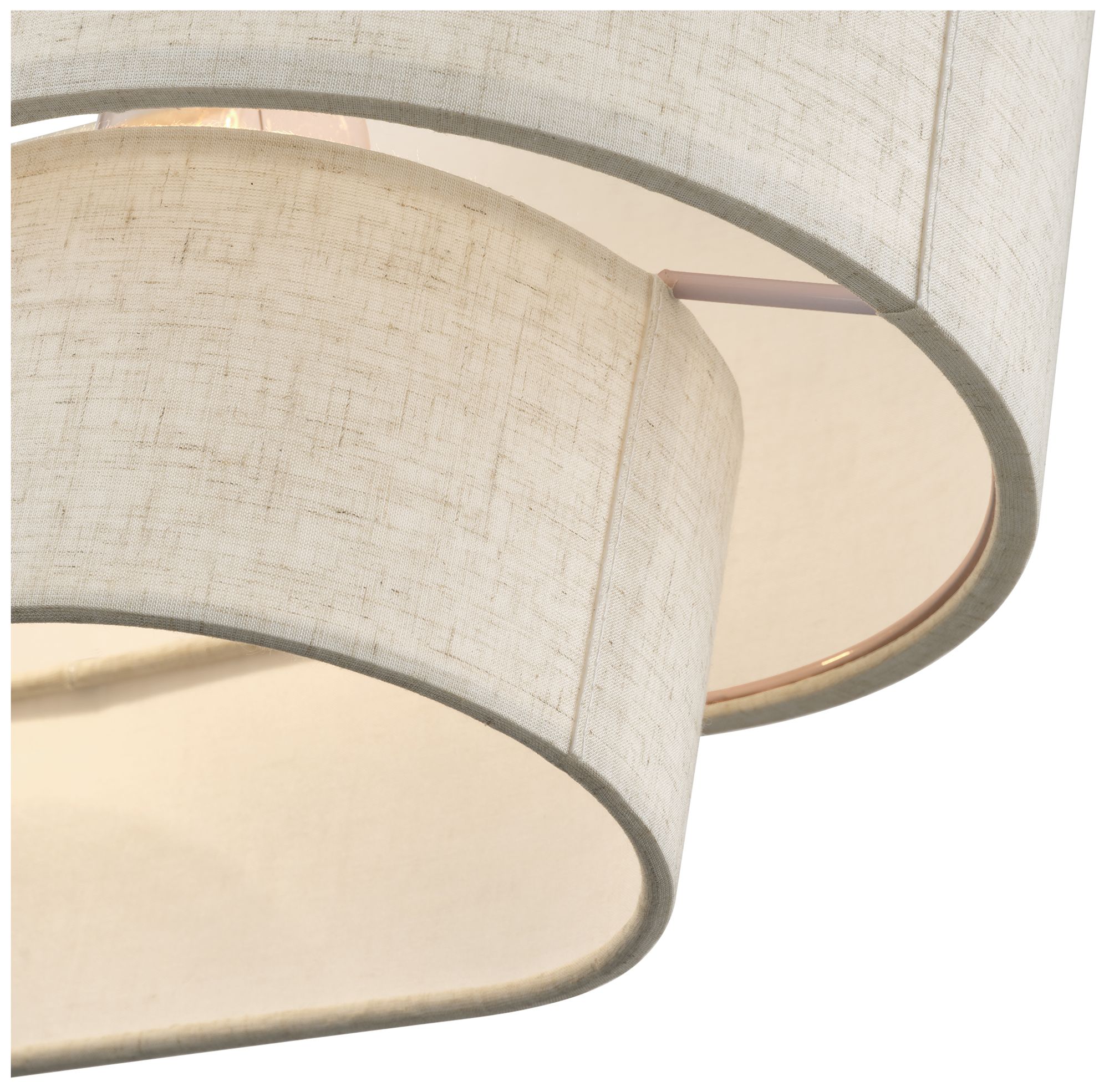 Image 7 Manorwood 3 Light Antique Brass Medium Linear Chandelier more views