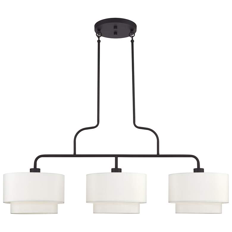 Image 1 Manorwood 3 Light Bronze Extra Large Linear Chandelier