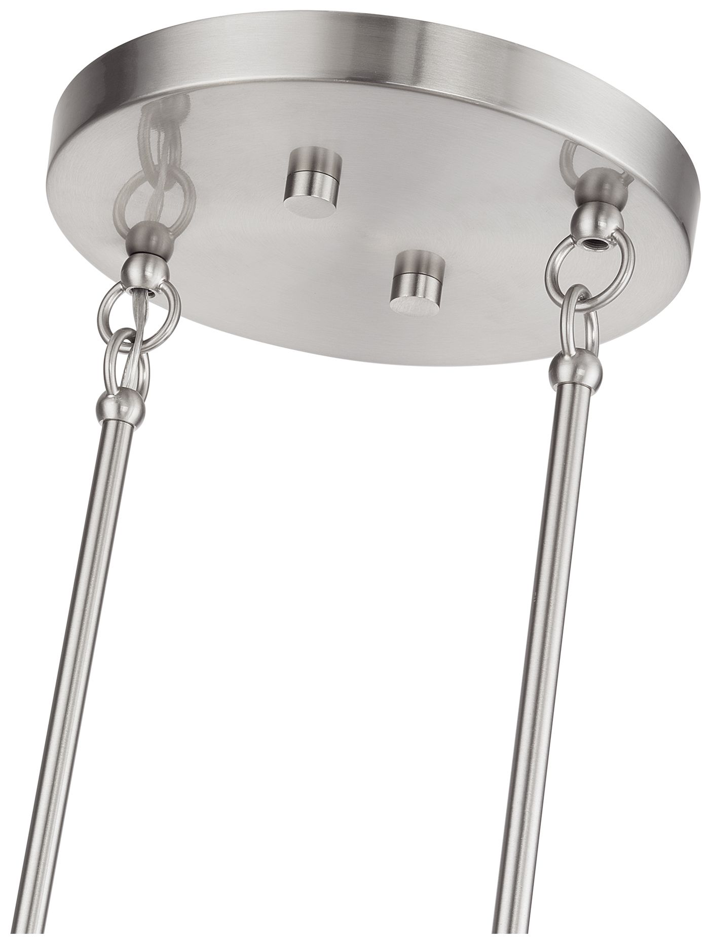 Image 7 Manorwood 3 Light Brushed Nickel Extra Large Linear Chandelier more views