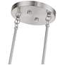 7_Manorwood 3 Light Brushed Nickel Extra Large Linear Chandelier more views