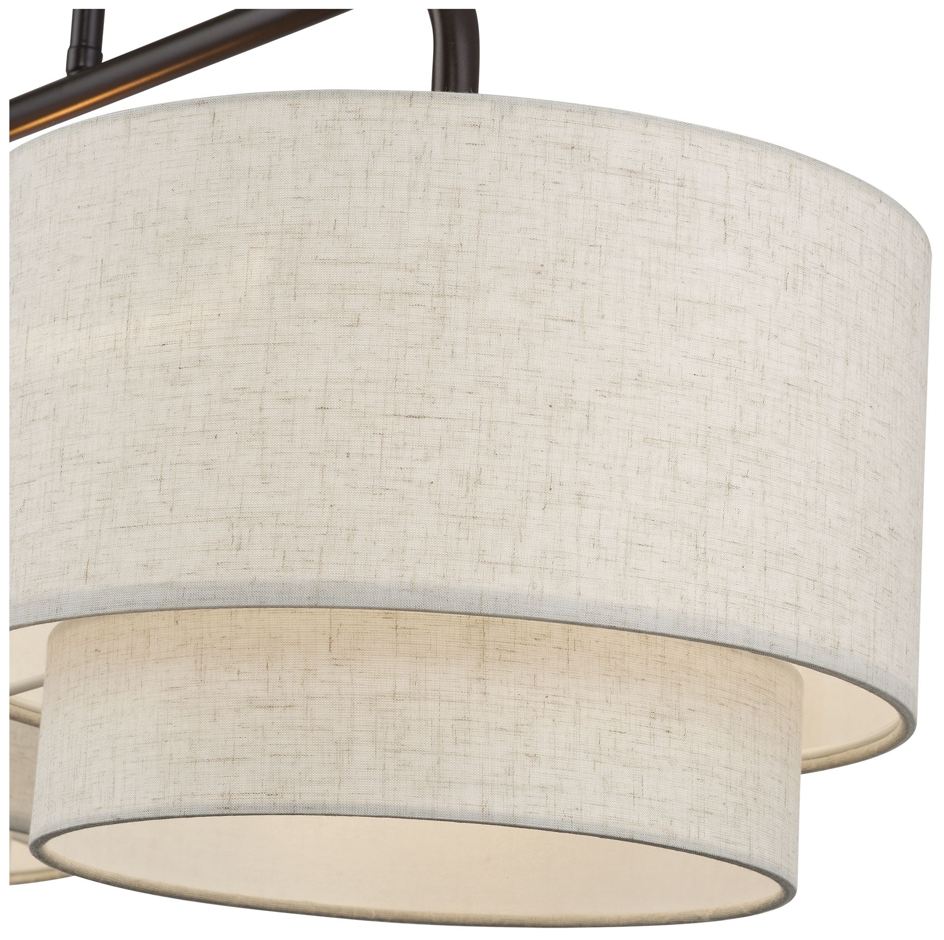 Manorwood 3 Light English Bronze Extra Large Linear Chandelier