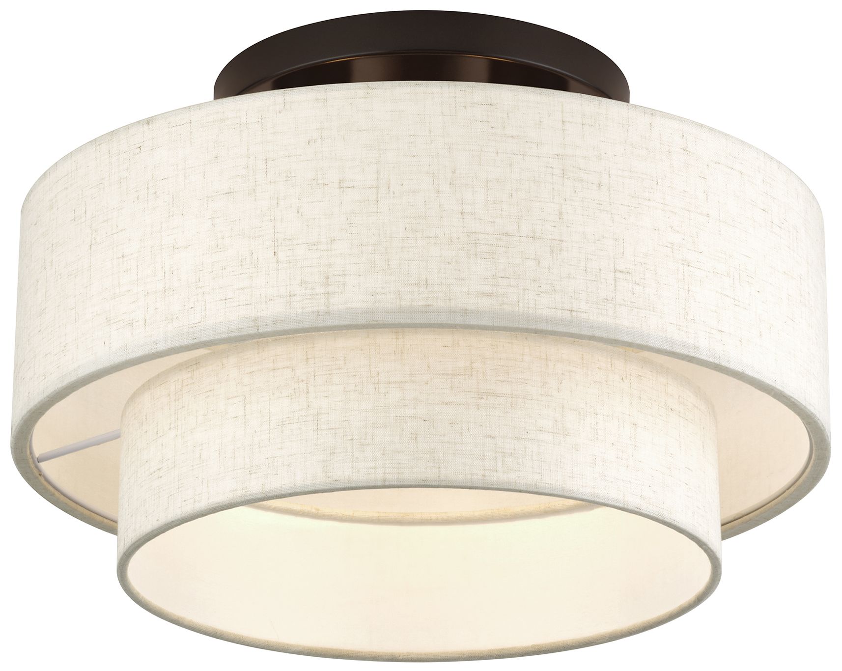 Image 5 Manorwood 3 Light English Bronze Large Semi-Flush more views