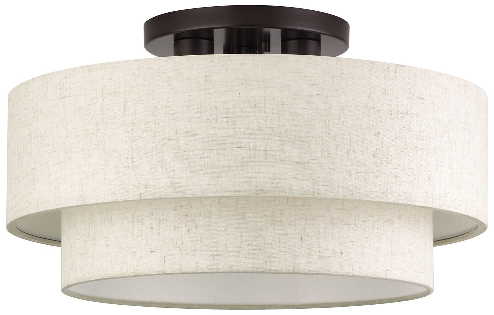 Image 3 Manorwood 3 Light English Bronze Large Semi-Flush more views