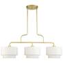 1_Manorwood 3 Light Soft Gold Extra Large Linear Chandelier