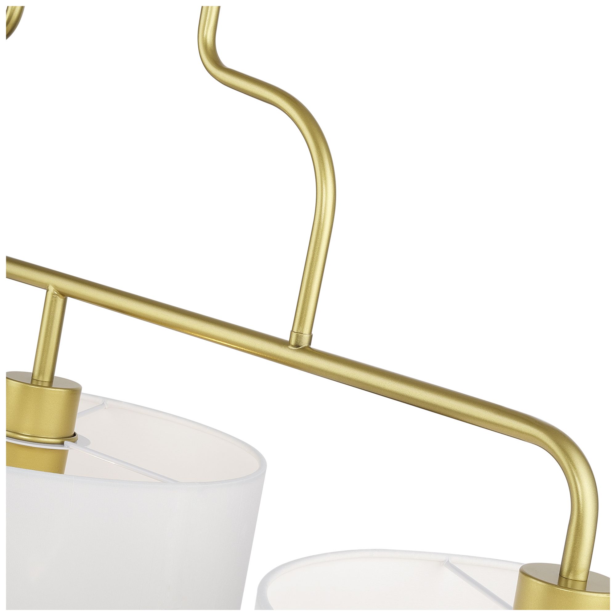 Image 5 Manorwood 3 Light Soft Gold Extra Large Linear Chandelier more views