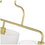 5_Manorwood 3 Light Soft Gold Extra Large Linear Chandelier more views