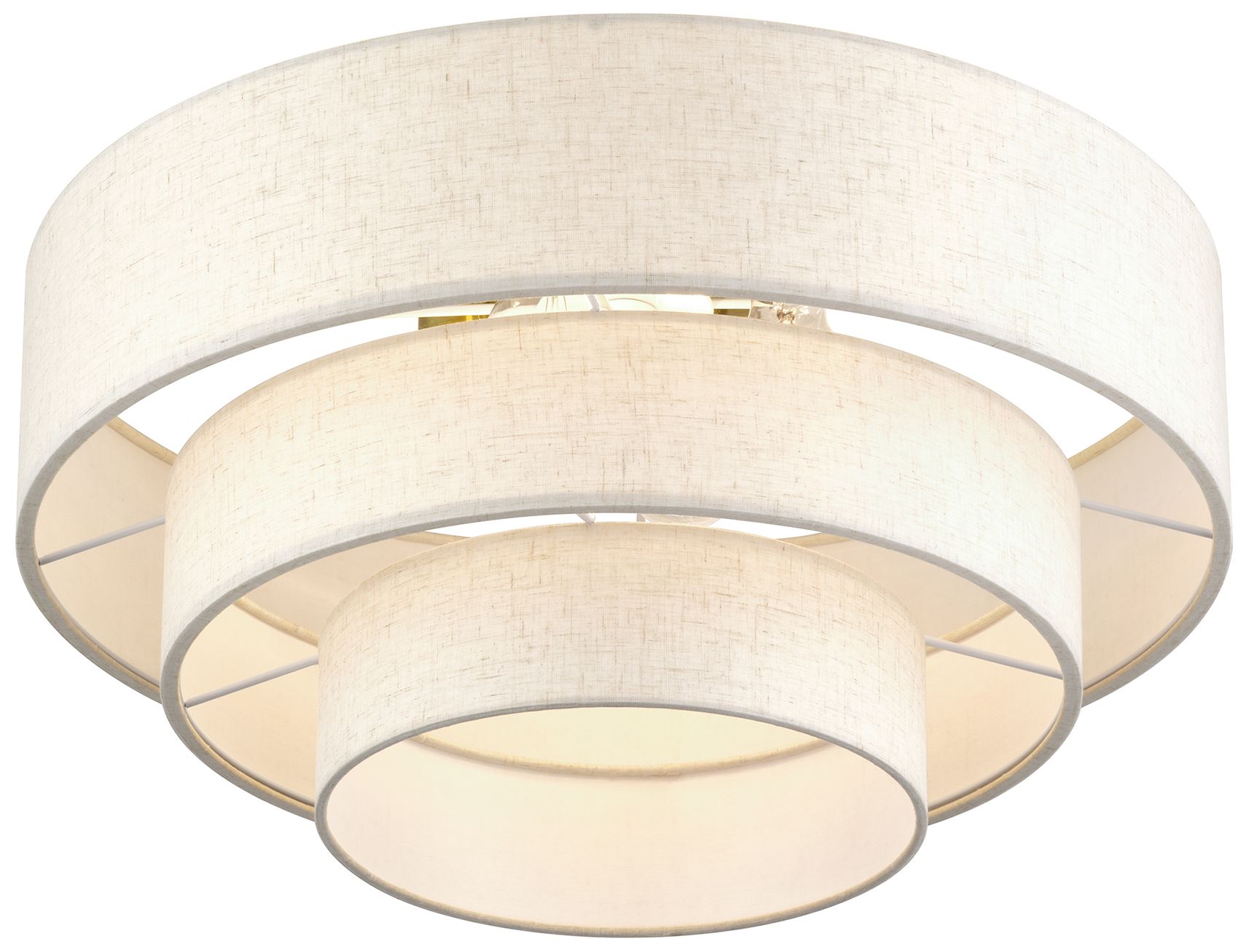 Image 6 Manorwood 4 Light Antique Brass Extra Large Semi-Flush more views