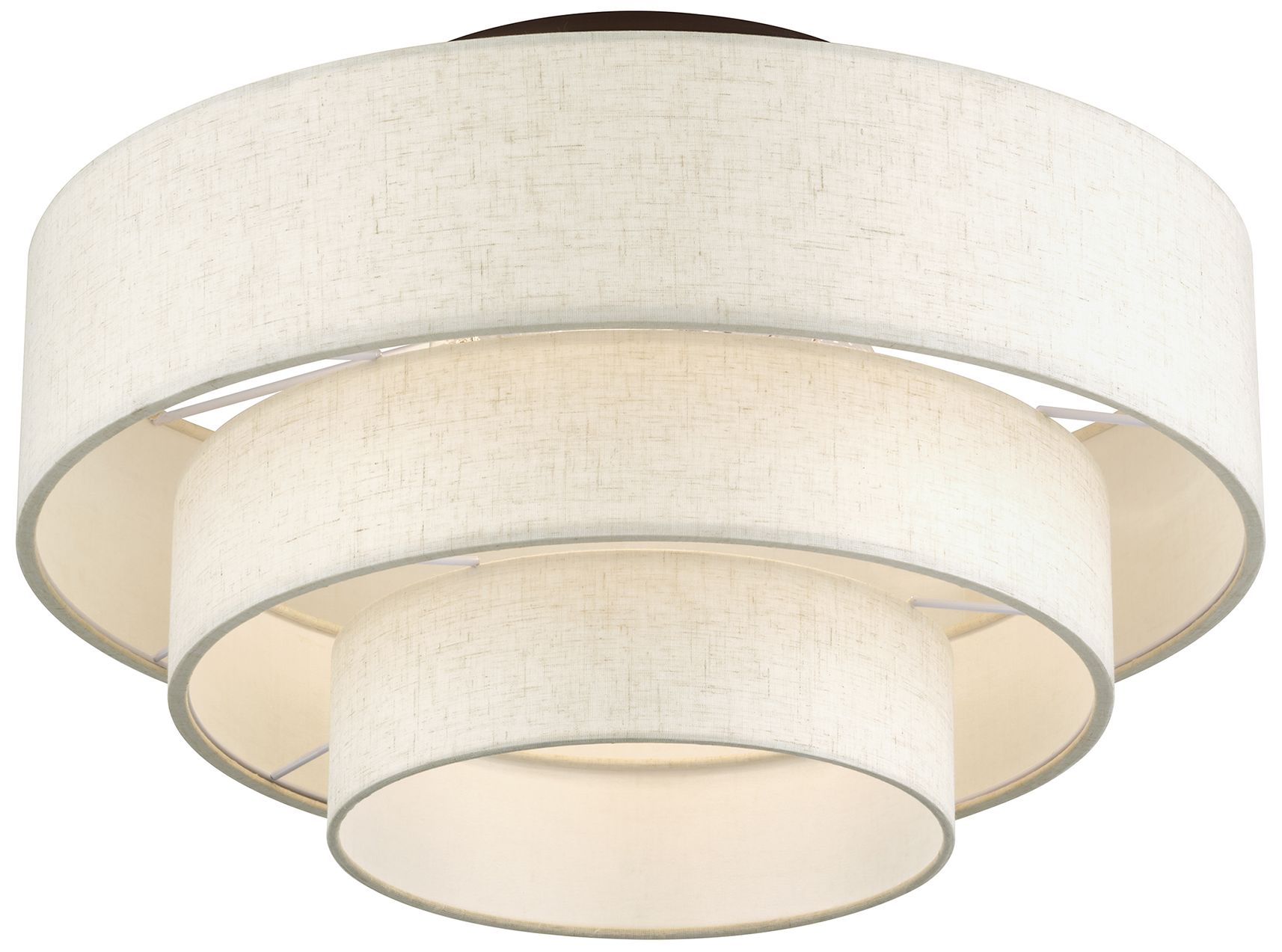 Image 5 Manorwood 4 Light English Bronze Extra Large Semi-Flush more views