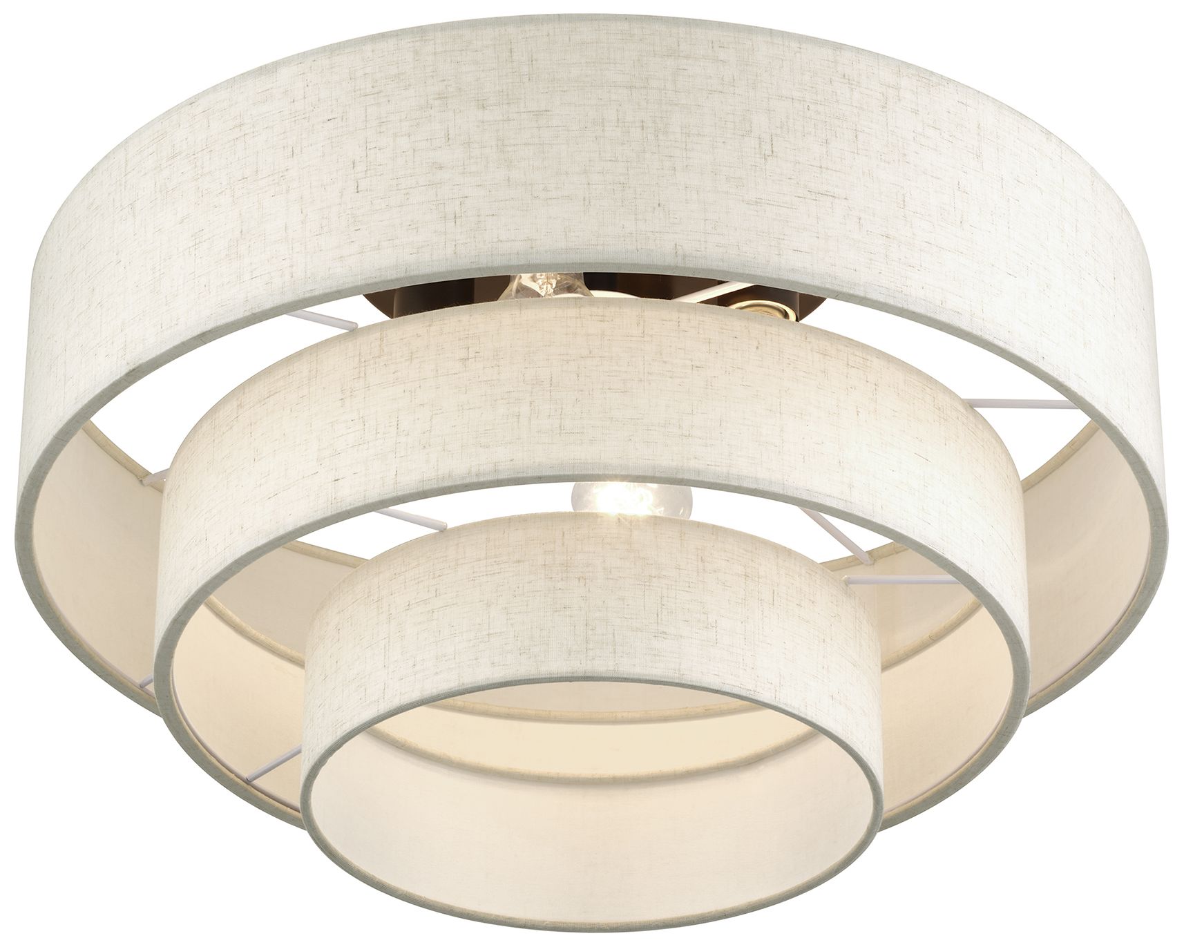 Image 6 Manorwood 4 Light English Bronze Extra Large Semi-Flush more views