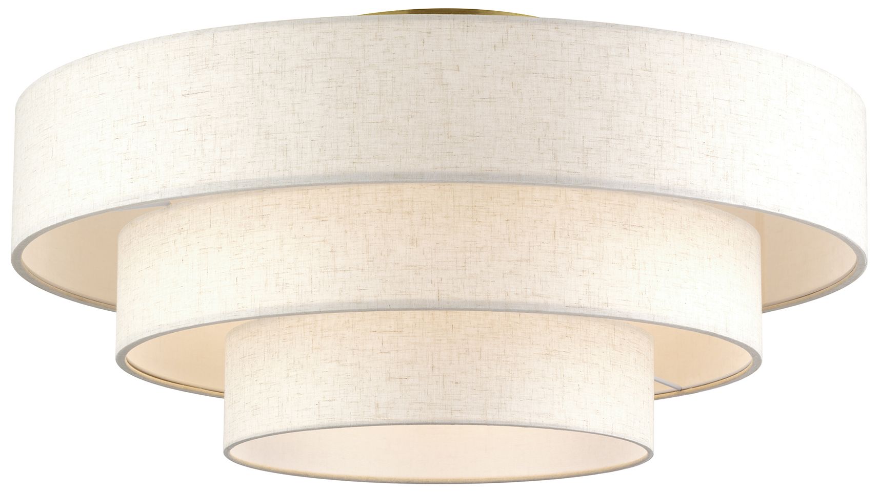 Image 4 Manorwood 5 Light Antique Brass Extra Large Semi-Flush more views