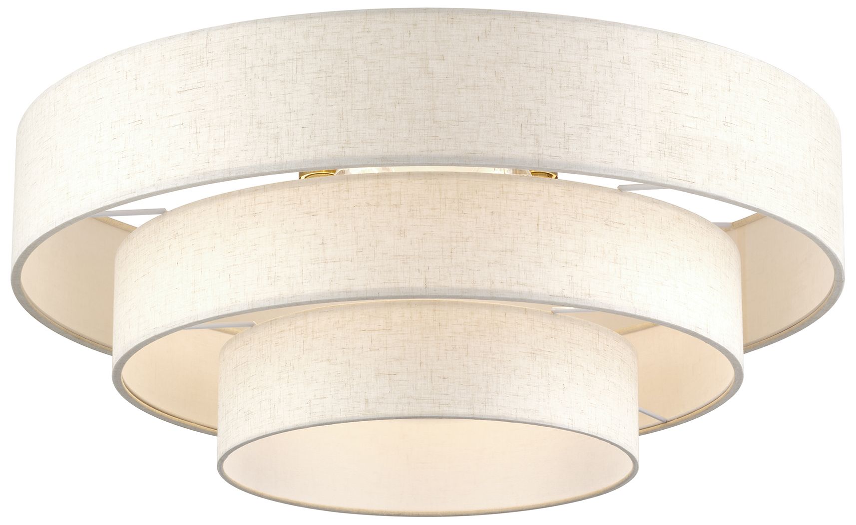 Image 5 Manorwood 5 Light Antique Brass Extra Large Semi-Flush more views